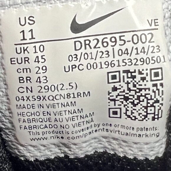 Nike Mens DR2695-002 Black Run Swift 3 Flywire Mesh Road Size 11 Running Shoes - Picture 9 of 9